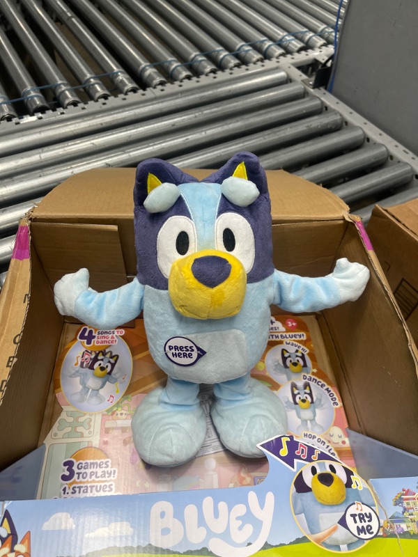 Photo 2 of Bluey Dance and Play 14" Animated Plush | Over 55 Phrases and Songs, Multicolor