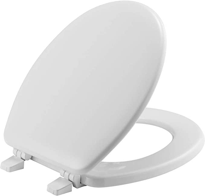 Photo 1 of 
BEMIS BB540 000 Baby/Toddler Toilet Seat fits American Standard and Eljer Baby Bowl Toilets, Durable Enameled Wood, White
