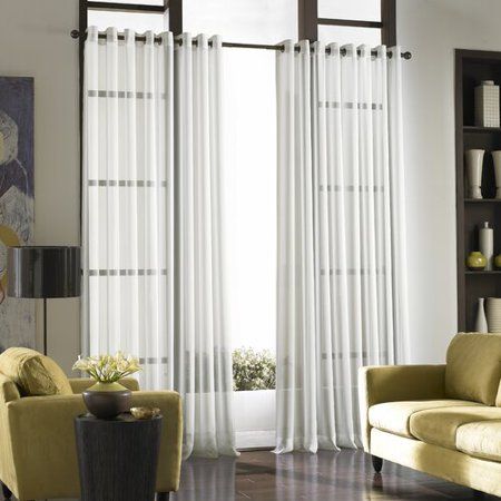 Photo 1 of 1pc 59"x120" Sheer Soho Window Curtain Panel - Window Curtainworks