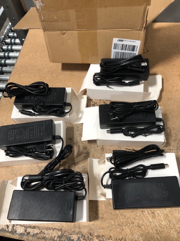 Photo 2 of 6 Packs of Electric Scooter Charger 42V 2A Adapter for Xiaomi Mijia M365 Ninebot Es1 Es2 Electric Scooter Accessories Battery Charger