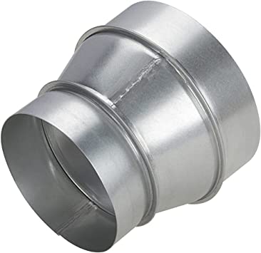 Photo 1 of Air Duct Reducer 5" to 4", A-KARCK Round Duct Adapter Galvanized Steel for Inline Ventilation System, Connect Pipe with Duct Fan or Dryer Vent