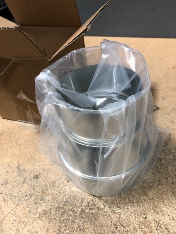 Photo 2 of Air Duct Reducer 5" to 4", A-KARCK Round Duct Adapter Galvanized Steel for Inline Ventilation System, Connect Pipe with Duct Fan or Dryer Vent