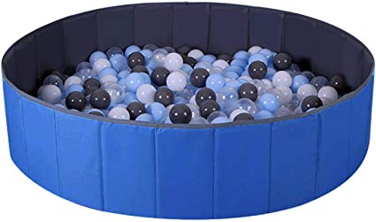 Photo 1 of Ball Pit for Kids / Baby Play Yard / Baby Playpen / Fence for Baby, Folding Portable, No Need Inflate, More Than 12 Sq.ft Play Space, Two Color(Blue)