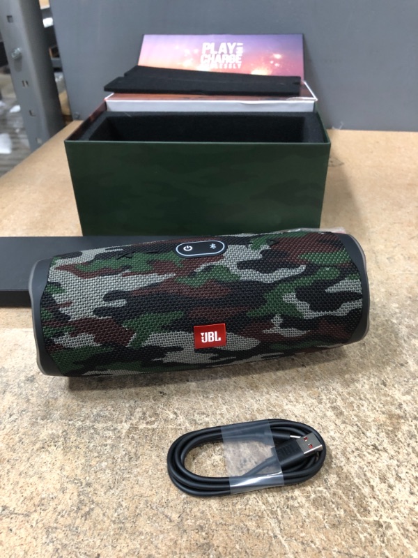 Photo 2 of JBL Charge 4 - Waterproof Portable Bluetooth Speaker - Squad Camo