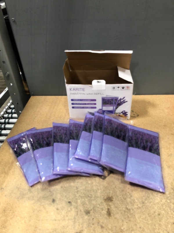 Photo 2 of KARITE Paraffin Wax Refills, 8 Pack Lavender Scented Paraffin Wax Beads Blocks for Paraffin Bath, Paraffin Wax Machine Refills for Hand Feet Dry Skin, Relieve Stiff Muscles and Pain, Deep Hydration