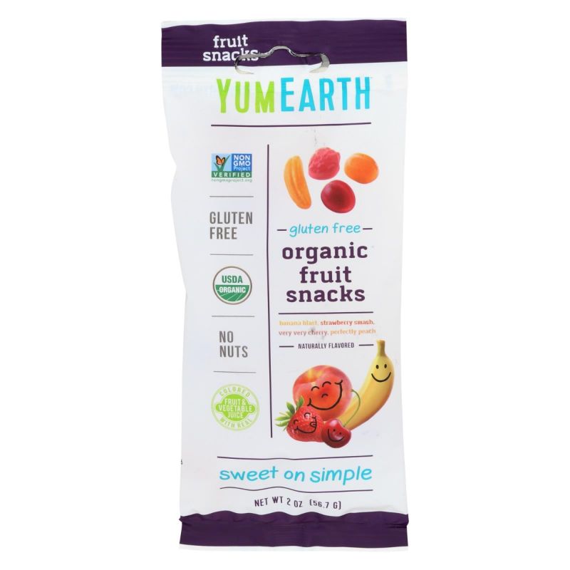 Photo 1 of (Best By 09/Nov/ 2023) - 12 Packs of Yumearth Organics 2 Oz Organic Fruit Snacks - 4 Flavors