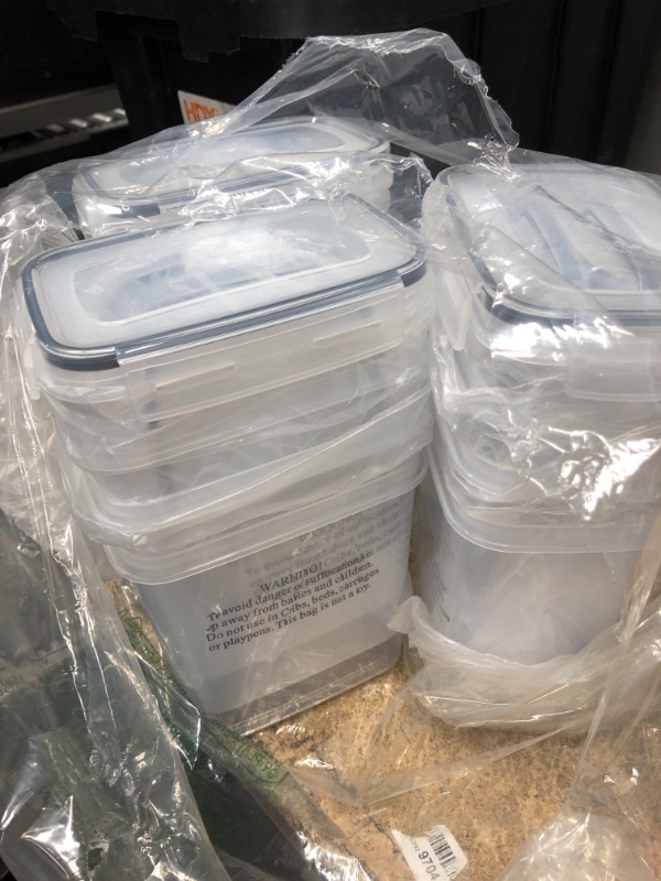 Photo 1 of 12 PACK OF CLEAR PLASTIC STORAGE FOR FOOD