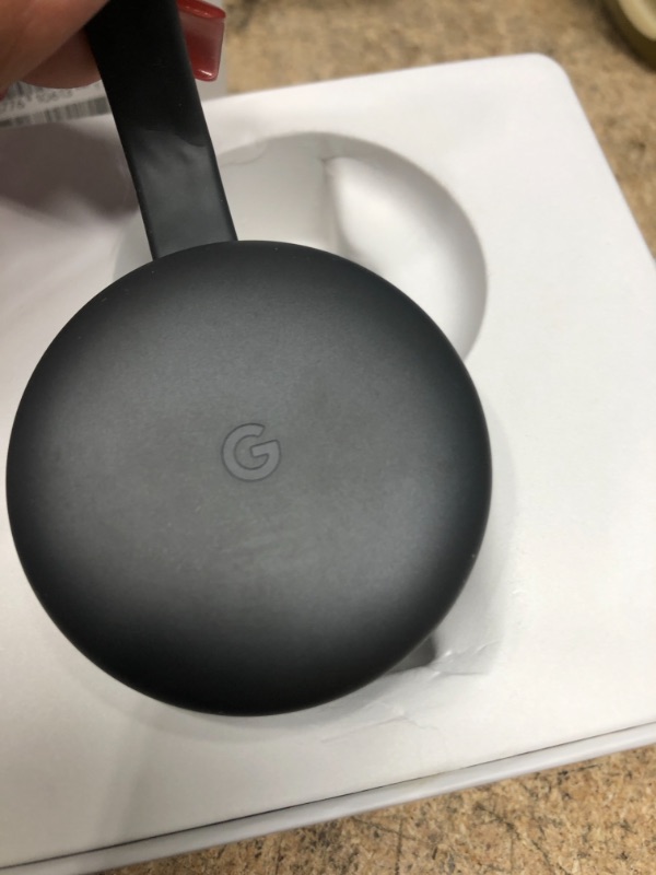 Photo 3 of Google Chromecast - Streaming Device with HDMI Cable - Stream Shows, Music, Photos, and Sports from Your Phone to Your TV
