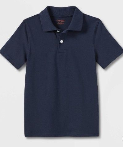 Photo 1 of Boys' Short Sleeve Jersey Uniform Polo Shirt 8pk size S 6/7. 