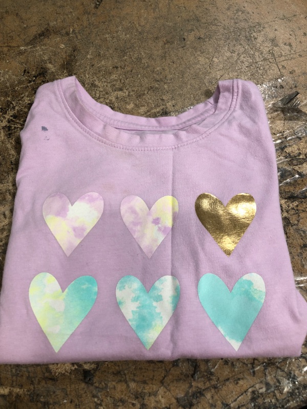 Photo 2 of Bundle - Boys' Soft Gym Pullover Hoodie size XS 4/5, Toddler girls tie dye hearts on shirt size 4T, Women ruched crop top teal shirt size L. Toddler Boys' BILLY Footwear Harmon Essential High Top Sneakers size 11. 