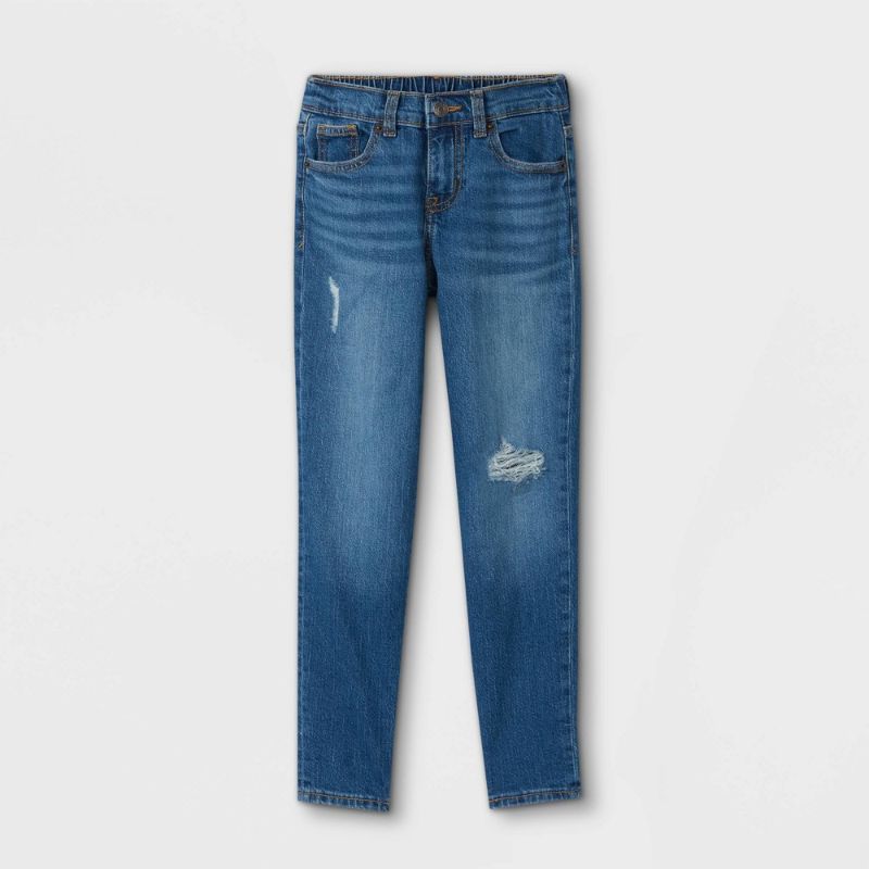 Photo 1 of Girls' High-Rise Ankle Straight Jeans - Cat & Jack™ - 6x kids
