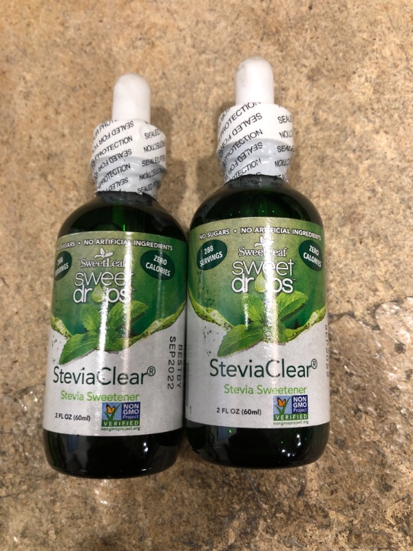 Photo 2 of 2- Sweet Drops Liquid Stevia Sweetener 2 Fl Oz (60 Ml) Yeast Free by SweetLeaf
