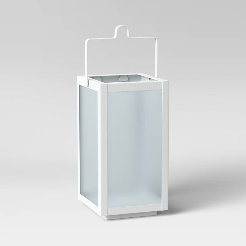 Photo 1 of 10" Rectangular Pillar Outdoor Lantern Candle Holder - Room Essentials™
