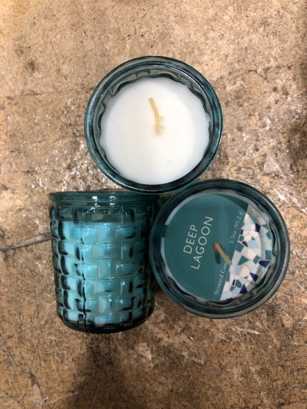 Photo 1 of 3-  Deep Lagoon Scented Candle 3.5oz. 