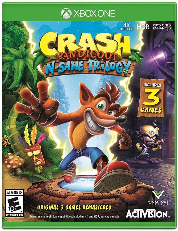 Photo 1 of Crash Bandicoot N. Sane Trilogy - Xbox One Standard Edition
