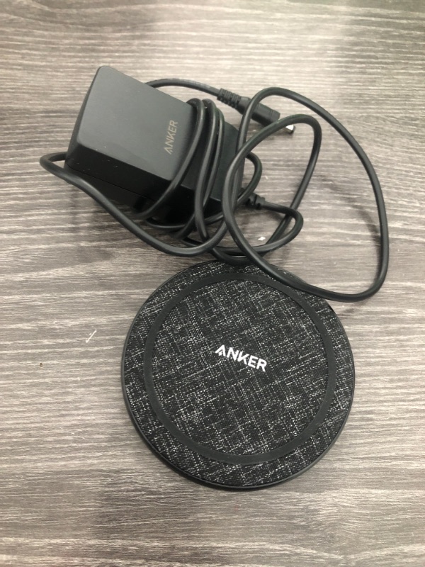 Photo 2 of Anker PowerWave II 15W Qi Wireless Charging Pad (w/ Wall Charger) - Black

