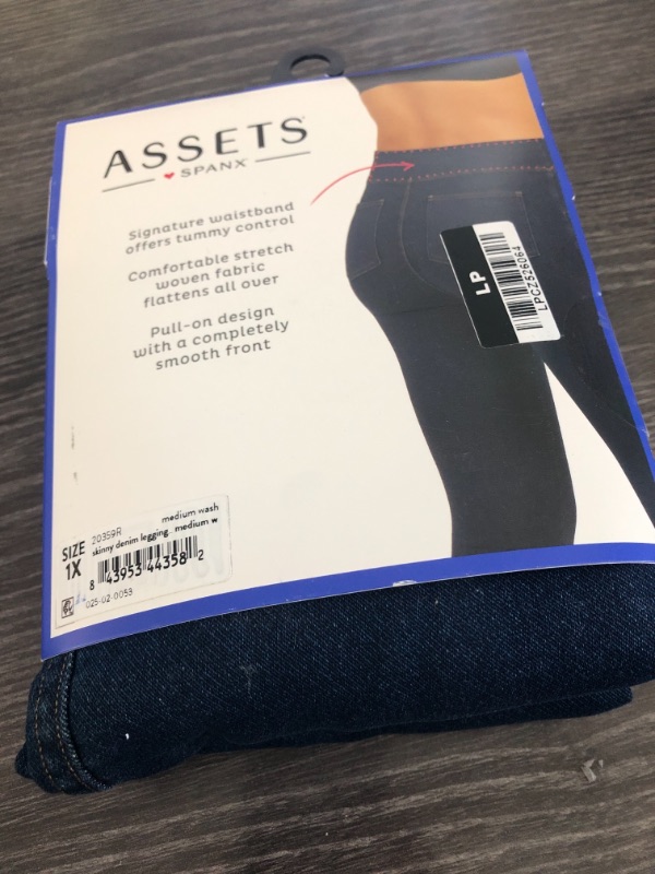 Photo 2 of Assets by Spanx Women's Denim Skinny Leggings - 1X