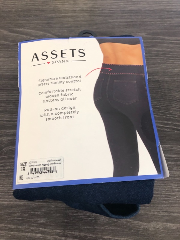 Photo 2 of Assets by Spanx Women's Denim Skinny Leggings - 1X