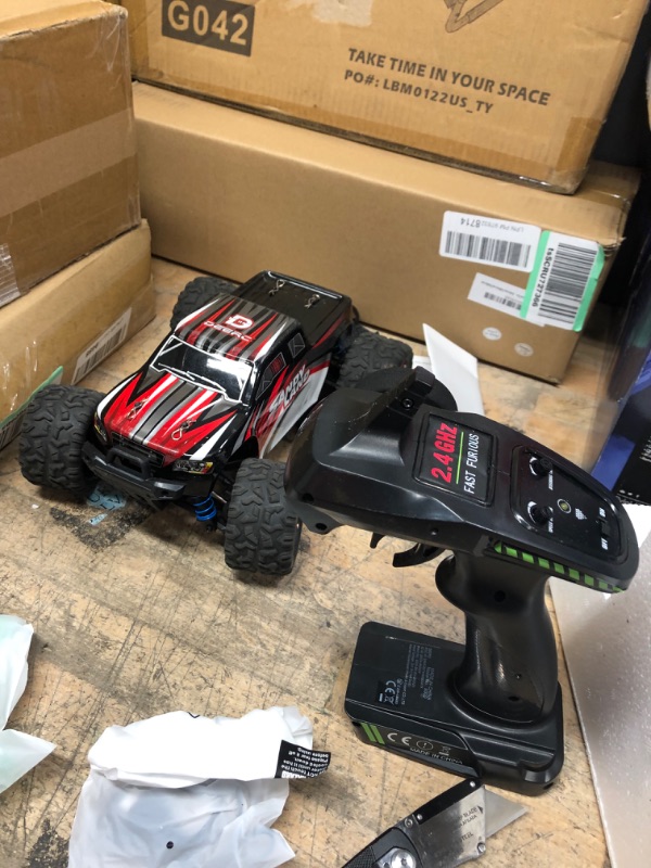 Photo 2 of DEERC RC Cars 9300 High Speed Remote Control Car for Kids Adults 1:18 Scale 40 KM/H 4WD Off Road Monster Trucks. -used. unable to test -