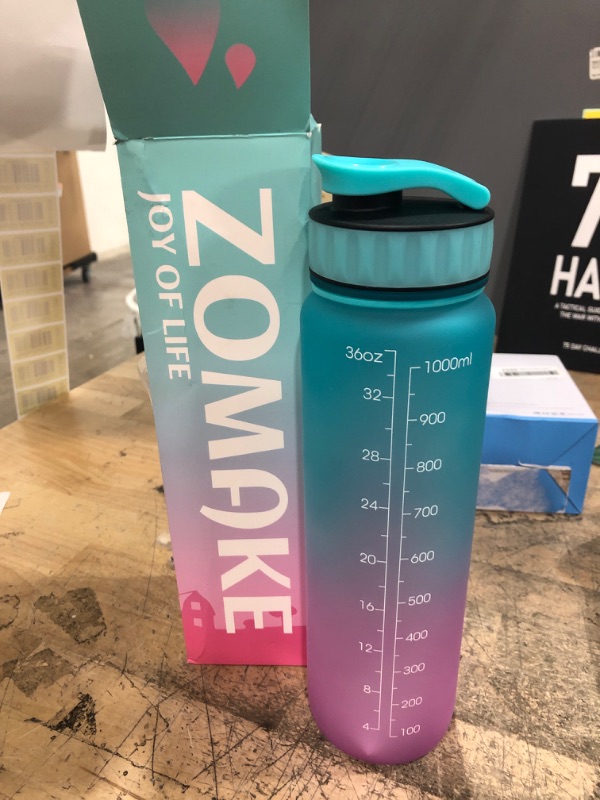 Photo 2 of 32 oz Water Bottles with Times to Drink - Motivational Water Bottle with Time Marker and Removable Strainer