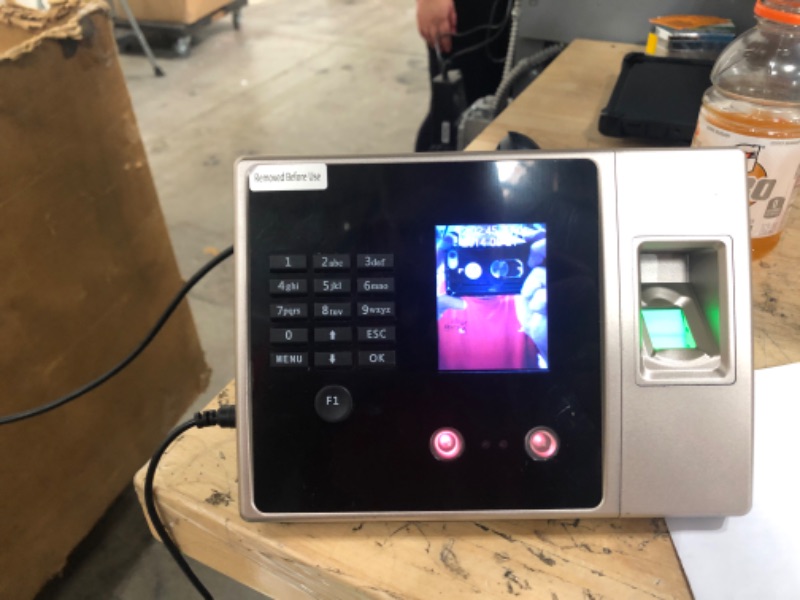 Photo 3 of Time Clocks for Employees Small Business with Face Recognition,Finger Scan,Password in One,Biometric Fingerprint Time Attendance Machine Automatic in and Out,Offline Intelligent Terminal Clock Machine
