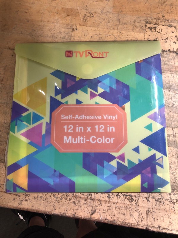Photo 1 of HTVRONT Permanent Vinyl, Adhesive Vinyl for Cricut - 45 Vinyl Sheets 12" x 12" & 5 Transfer Tape Sheets Set for Craft Projects, Signs, Scrapbooking (Multi Color 50pack)
