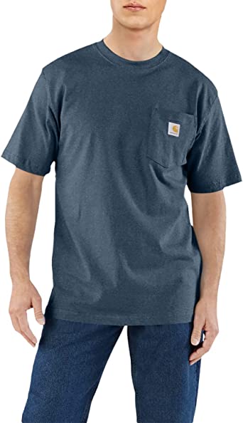 Photo 2 of ***OPEN LIKE NEW*** Carhartt Men's Loose Fit Heavyweight Short-Sleeve Pocket T-Shirt 2XL Bluestone