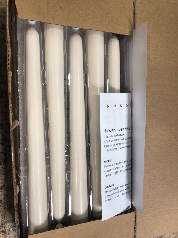 Photo 2 of 10Pack Flameless Taper Candle