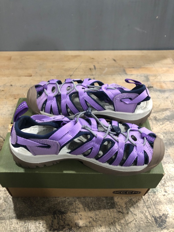 Photo 2 of KEEN Women's Whisper Closed Toe Sport Sandals, Chalk Violet/English Lavender, 6.5