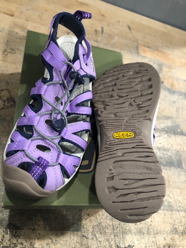 Photo 3 of KEEN Women's Whisper Closed Toe Sport Sandals, Chalk Violet/English Lavender, 6.5