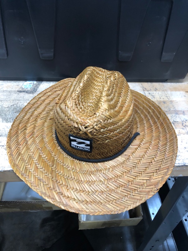 Photo 2 of Billabong Men's Classic Straw Lifeguard Hat Brown 