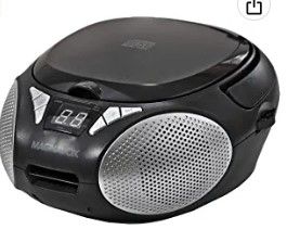 Photo 1 of Magnavox Portable Top Loading CD Boombox with AM/FM Stereo Radio in Black