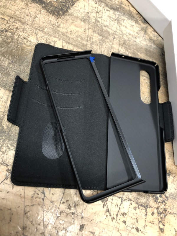 Photo 1 of CENMASO Aramid Fiber Case for Samsung Galaxy Z Fold 3 Black 