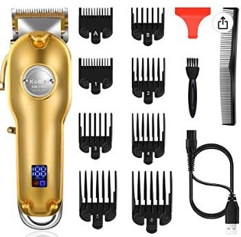 Photo 1 of Kemei Mens Hair Clippers for Hair Cutting Professional Cordless Hair Trimmer