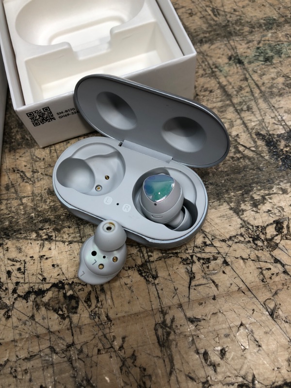 Photo 3 of Samsung Galaxy Buds True Wireless Earbuds (Wireless Charging Case Included) - Tuned by AKG - Bulk Packaging - Silver