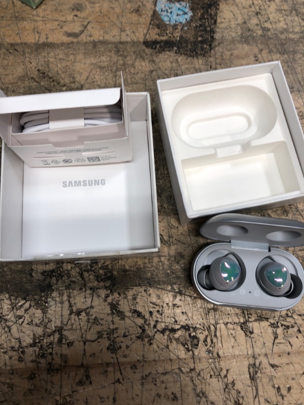 Photo 2 of Samsung Galaxy Buds True Wireless Earbuds (Wireless Charging Case Included) - Tuned by AKG - Bulk Packaging - Silver