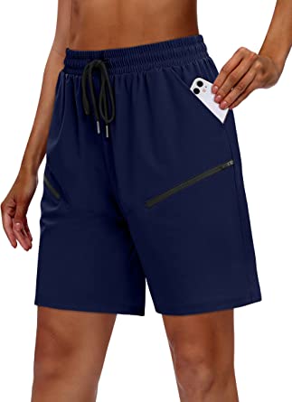 Photo 1 of XIEERDUO Hiking Shorts Women Quick Dry Athletic Elastic High Waisted Shorts Cargo Golf Shorts with 5 Pockets
 (XL)