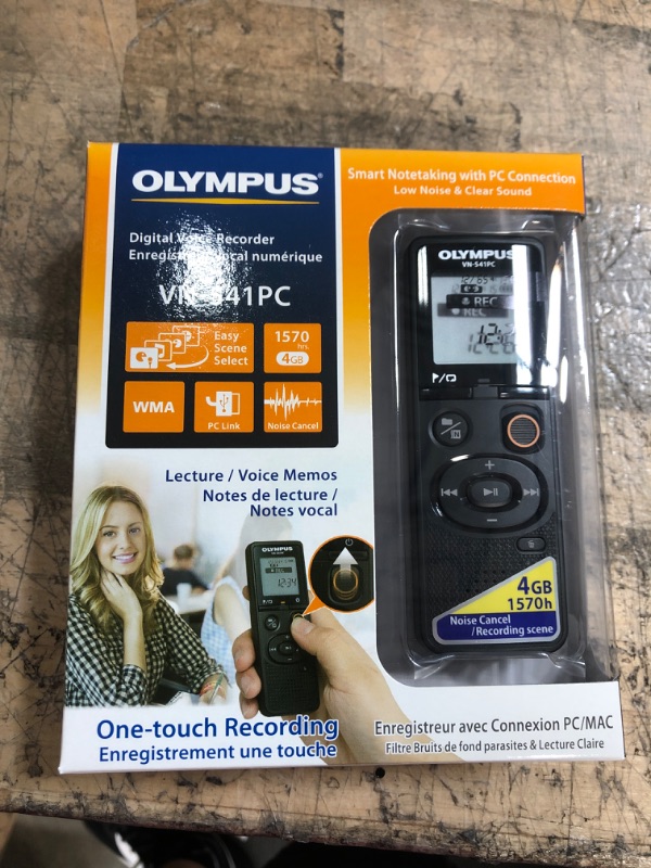 Photo 2 of NEW Olympus VN-541PC 4GB Digital Voice Recorder - Black / BRAND NEW !!!
