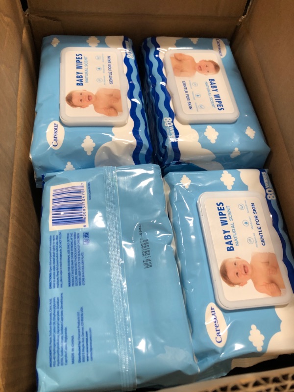 Photo 2 of Caresour Baby Wipes, 80 Count, (16 Packs of 80)