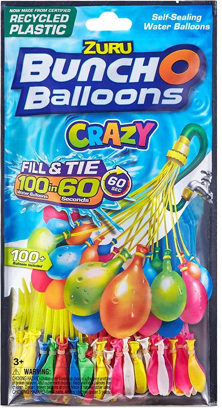 Photo 1 of Bunch O Balloons 100 Rapid-Fill Crazy Color Water Balloons (3 Pack)
2 X PACKS