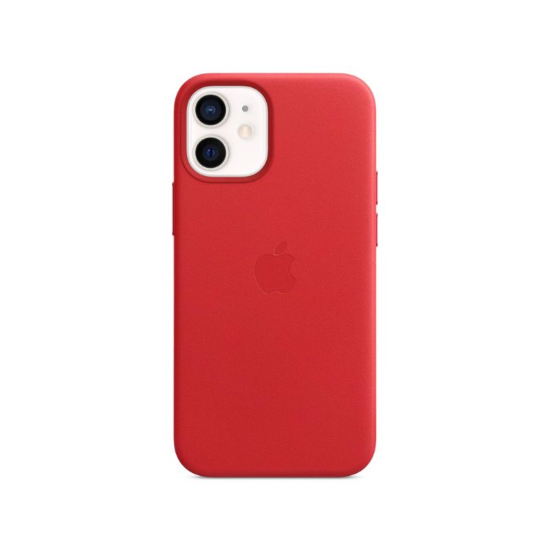 Photo 1 of Apple Case iPhone 12 Mini Leather with MagSafe - (PRODUCT)RED
