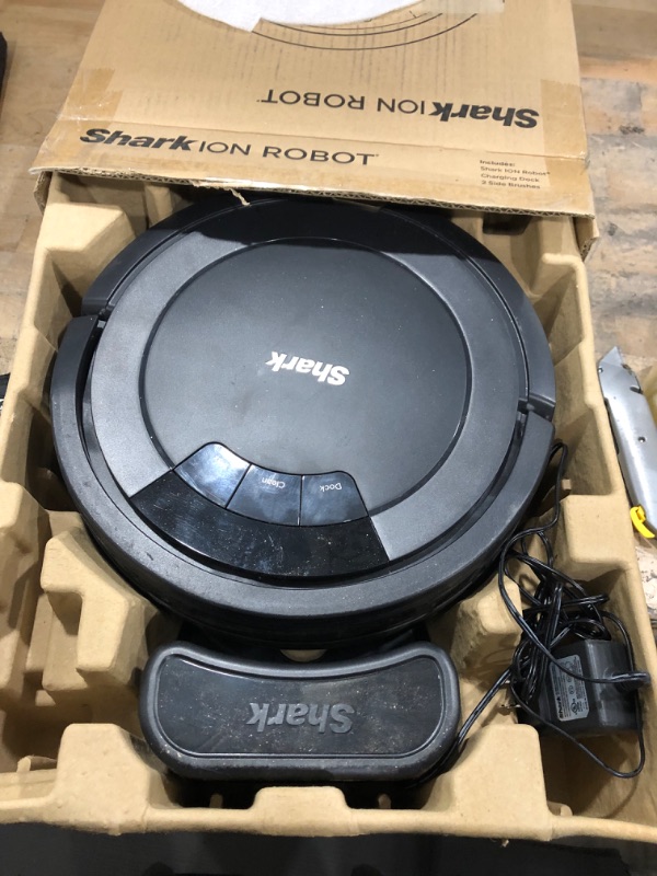 Photo 2 of **NON FUNCTIONAL USE FOR PARTS ONLY**Shark ION Robot Vacuum AV753, Wi Fi Connected, 120min Runtime, Works with Alexa, Multi Surface Cleaning