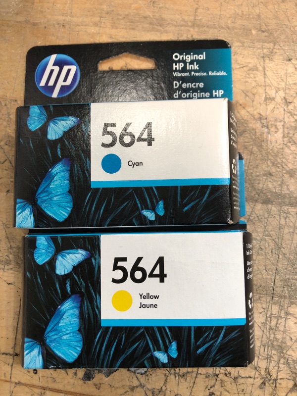Photo 1 of HP (HP 564) Ink 300 Page-Yield in Cyan and Yellow 2 pack