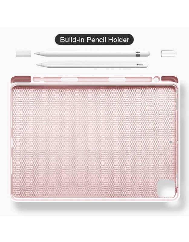 Photo 1 of Aoub Case for iPad Pro 11 2020 & 2018, Stand Folio Detachable Wireless Bluetooth Keyboard Cover Soft TPU Back Case with Pencil Holder for iPad Pro 11 inch, Baby Pink