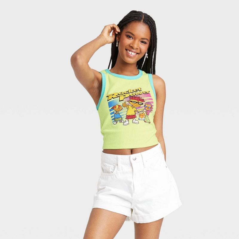 Photo 1 of Women's Rocket Power Racerback Cropped Graphic Tank Top -
SIZE XL