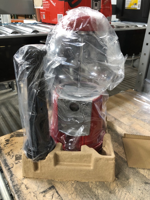 Photo 1 of Gumball Machine - 15 Inch Candy Dispenser with Stand for Bubble Gumballs - Heavy Duty Red Metal with Large Acrylic ShatterProof Bowl - Easy Twist-Off Refill - Free or Coin Operated - by The Candery