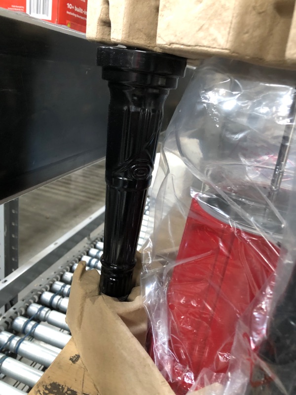 Photo 1 of Gumball Machine - 15 Inch Candy Dispenser with Stand for Bubble Gumballs - Heavy Duty Red Metal with Large Acrylic ShatterProof Bowl - Easy Twist-Off Refill - Free or Coin Operated - by The Candery