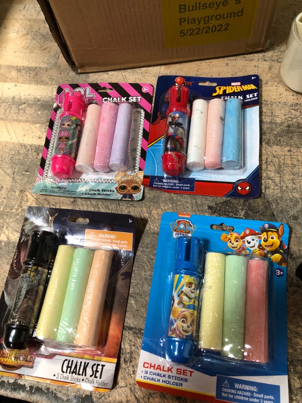 Photo 1 of BUNDLE OF 24 ITEMS CHALK SETS 