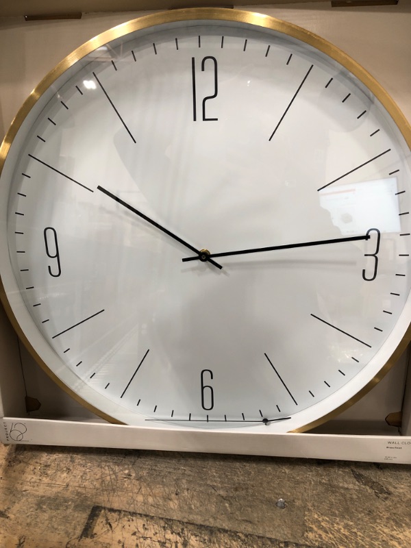 Photo 2 of 20 Brushed Brass Wall Clock - Project 62