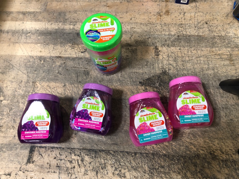 Photo 1 of bundle of 5 nickelodeon slime